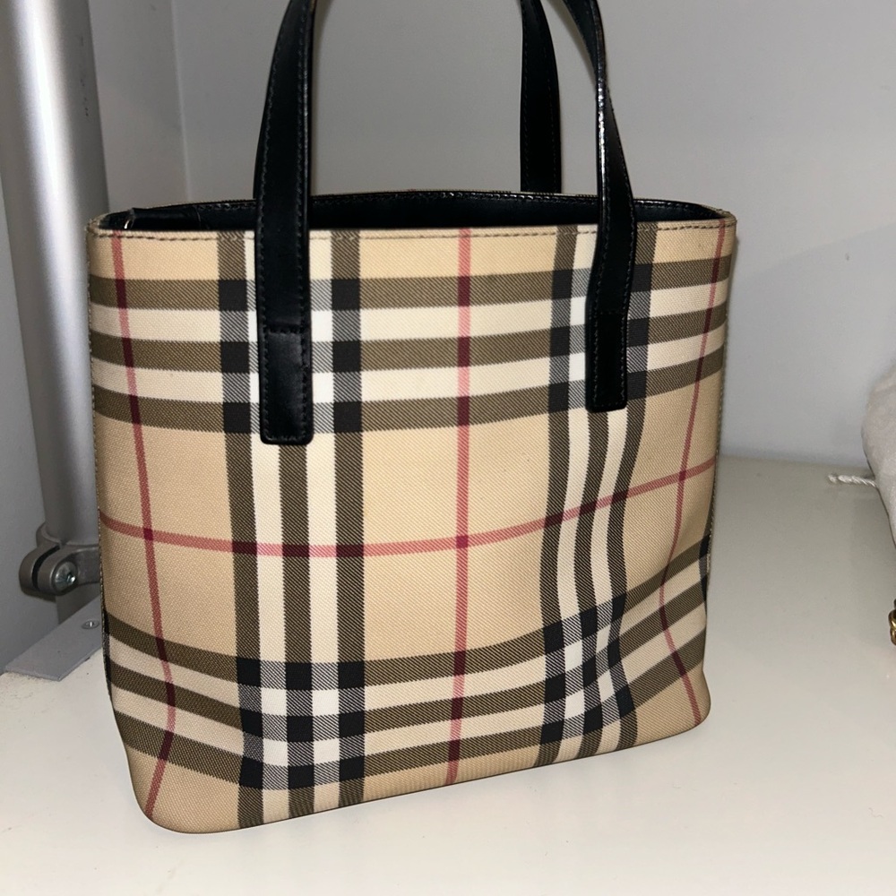 Burberry top handle bag